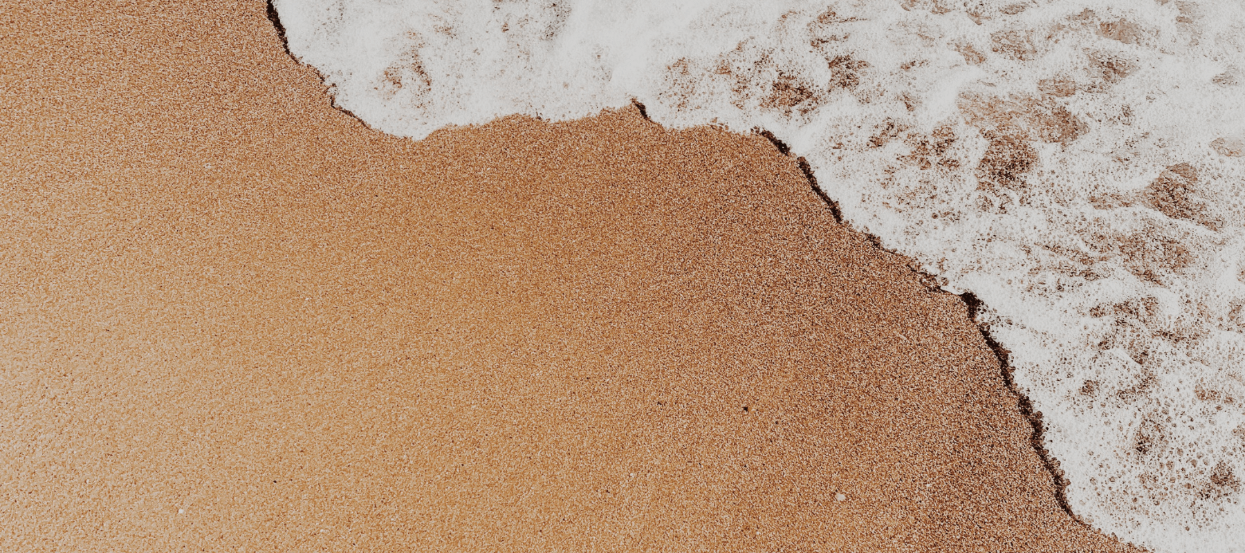 Close-up view of ocean waves gently washing over golden sand, symbolizing the flow of knowledge and insights